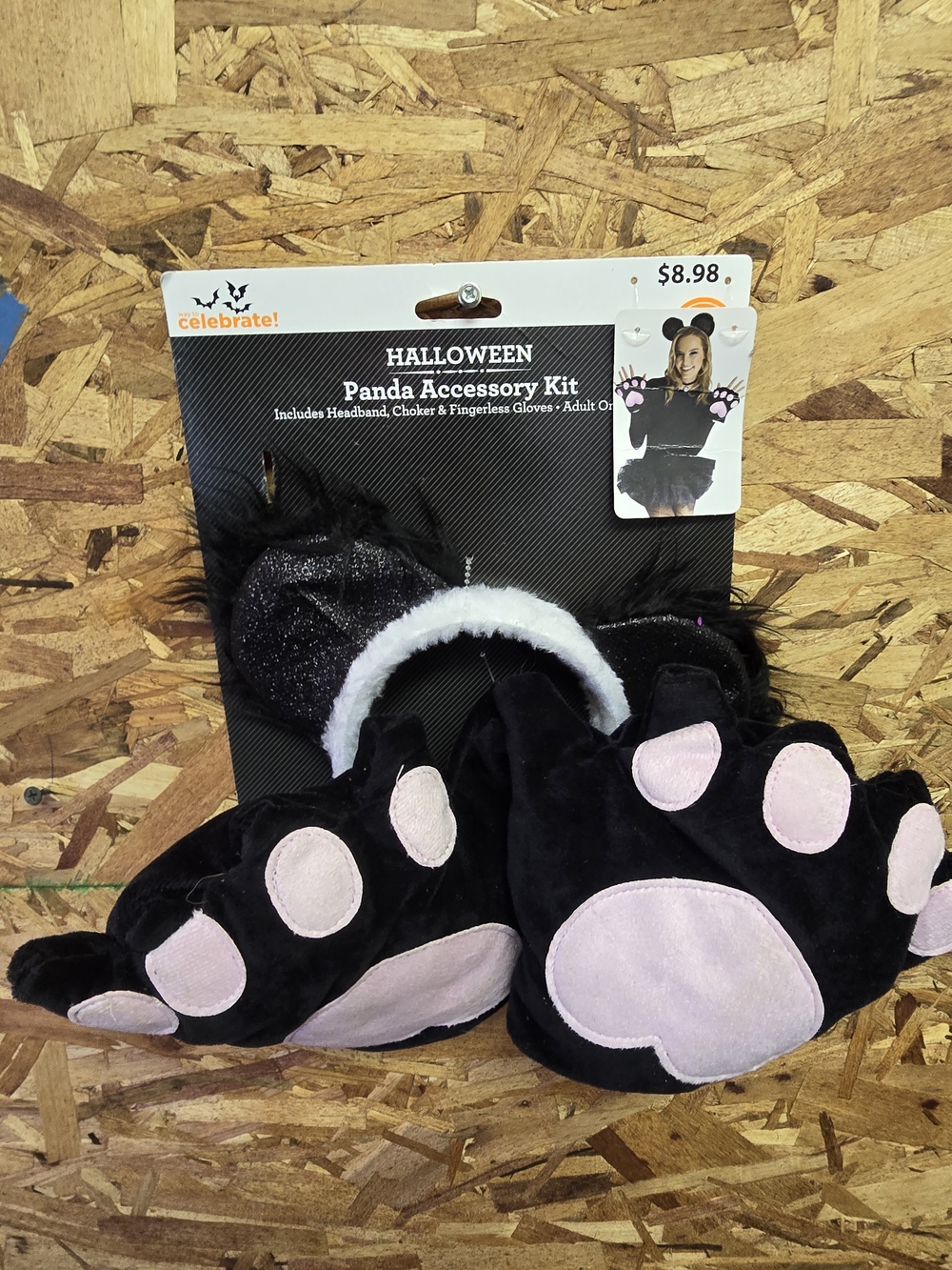 Halloween Panda Accessory Kit - Black & Pink